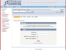 Tablet Screenshot of forum.streamlicensing.com